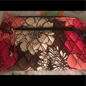 V B Mocha Rouge Satchel Bag  & wallet.